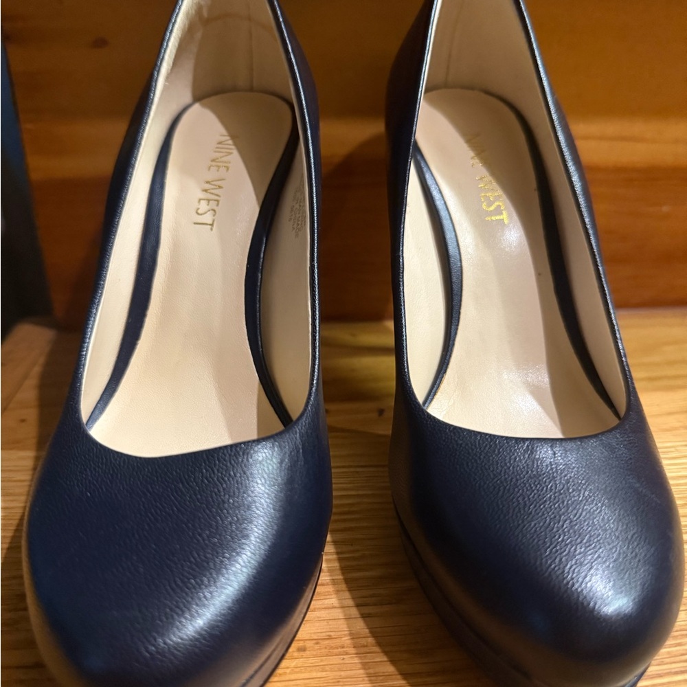 Nine West Dark Blue Heels